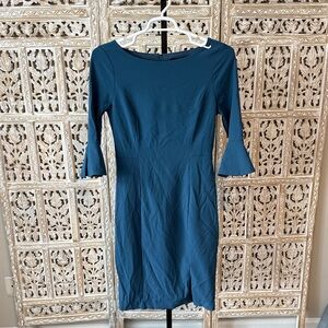 White House Black Market Blue Women's Dress